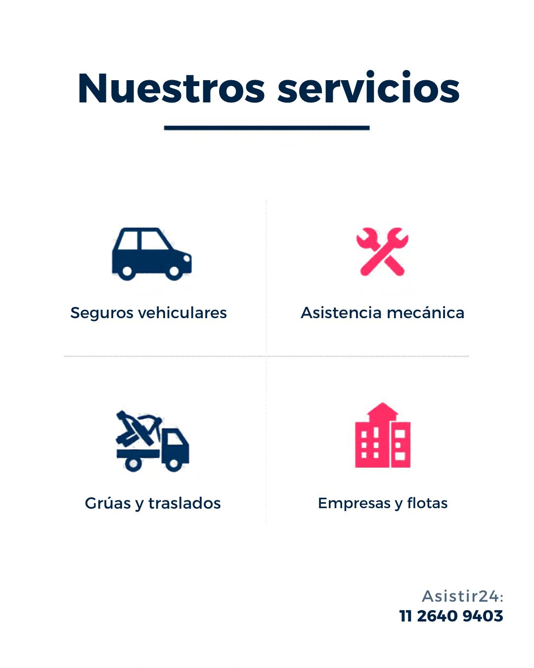 Servicios de asistencia vehicular Asistir24